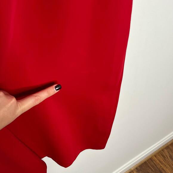 Cece Womens Halter Neck Bow Shift Dress 14 Red Cocktail Holiday Party Christmas - Picture 12 of 13